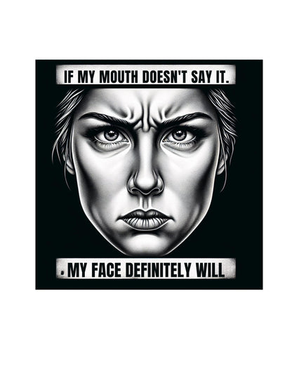 Bold Expression Ceramic Mug - Funny Face Quote Coffee Cup, Gift for Friends, Humor Mug, Unique Espresso Mug, Office Desk Decor - Toddcraft