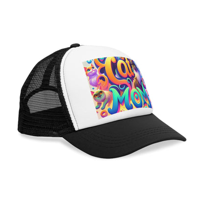 Breathable Mesh Snapback: Lightweight Summer Trucker Hat for Outdoor Activities & Sports gift from children to their cat loving parents - Toddcraft