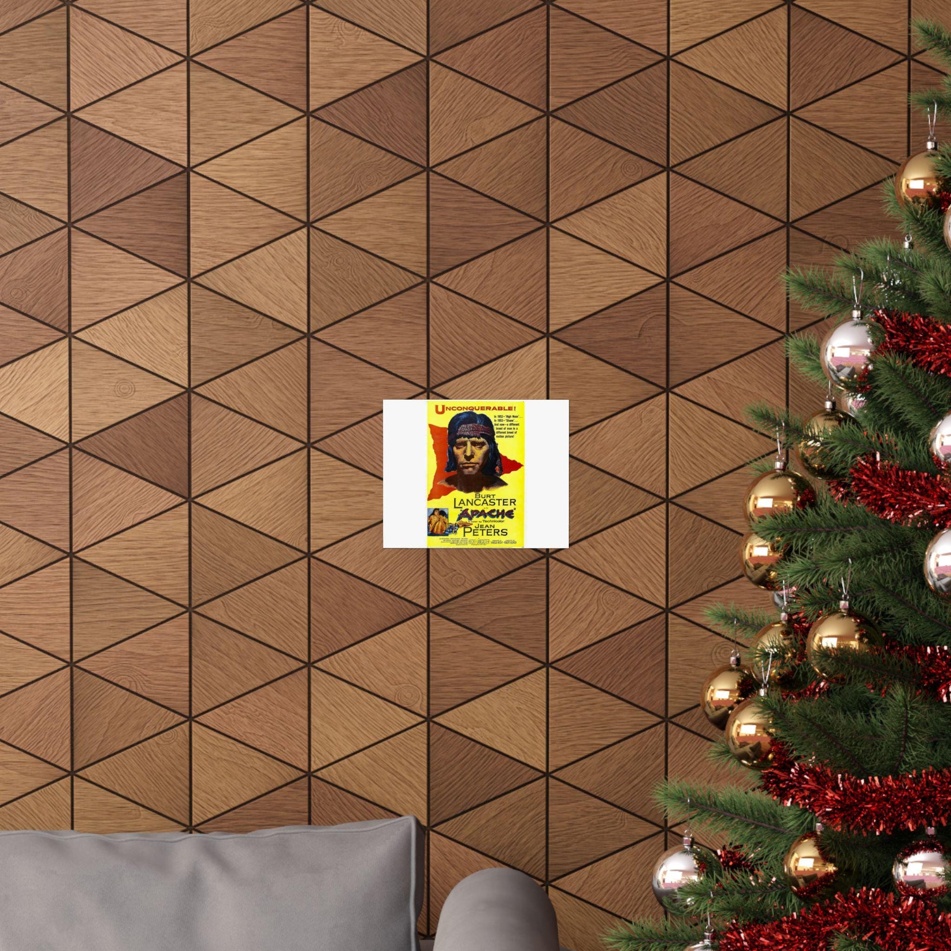 Burt Lancaster Apache Movie Poster - High Definition Matte Horizontal Vintage Wall Art Print - Toddcraft