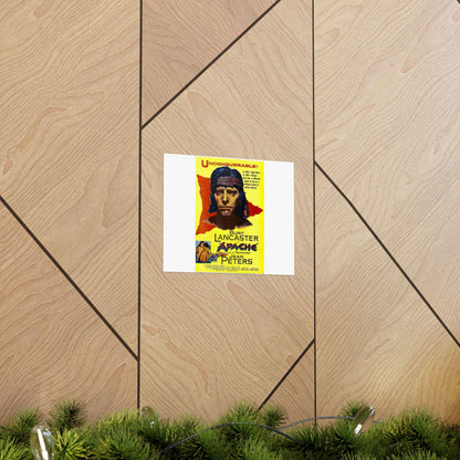 Burt Lancaster Apache Movie Poster - High Definition Matte Horizontal Vintage Wall Art Print - Toddcraft