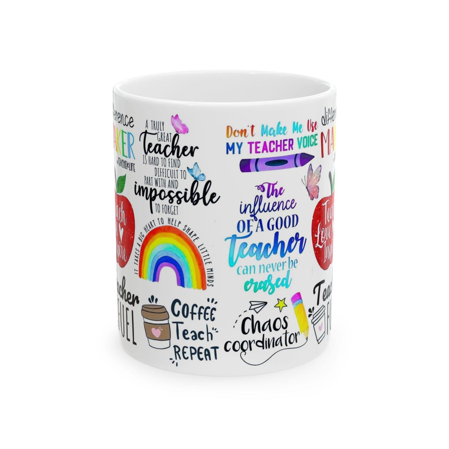 Ceramic Coffee Mug 11oz & 15oz  Chaos Coordinator Teacher Gift, Funny Educator Tea Cup, Unique Classroom Present - Toddcraft
