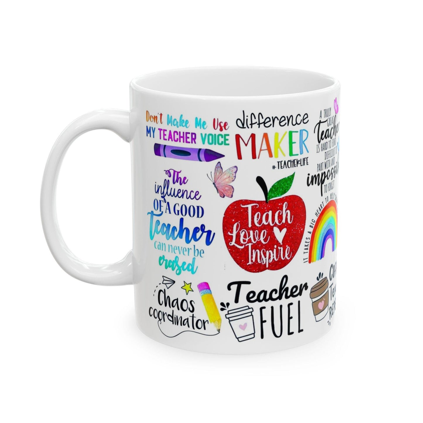 Ceramic Coffee Mug 11oz & 15oz  Chaos Coordinator Teacher Gift, Funny Educator Tea Cup, Unique Classroom Present - Toddcraft
