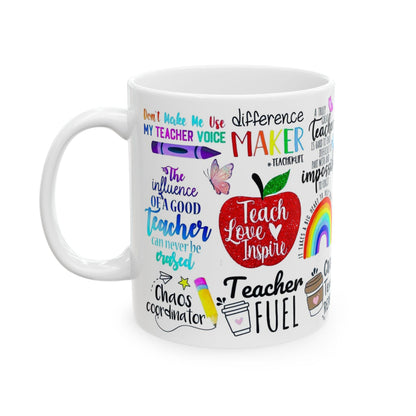 Ceramic Coffee Mug 11oz & 15oz  Chaos Coordinator Teacher Gift, Funny Educator Tea Cup, Unique Classroom Present - Toddcraft