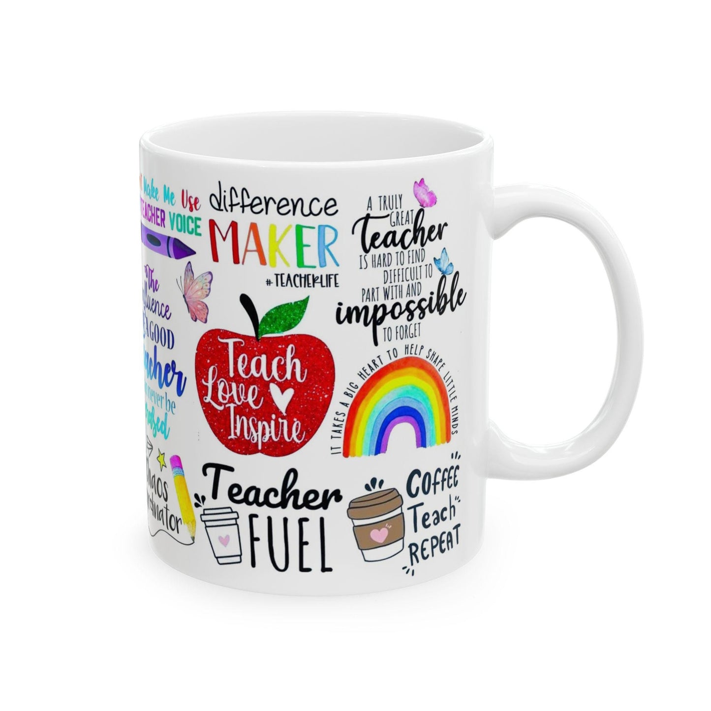 Ceramic Coffee Mug 11oz & 15oz  Chaos Coordinator Teacher Gift, Funny Educator Tea Cup, Unique Classroom Present - Toddcraft