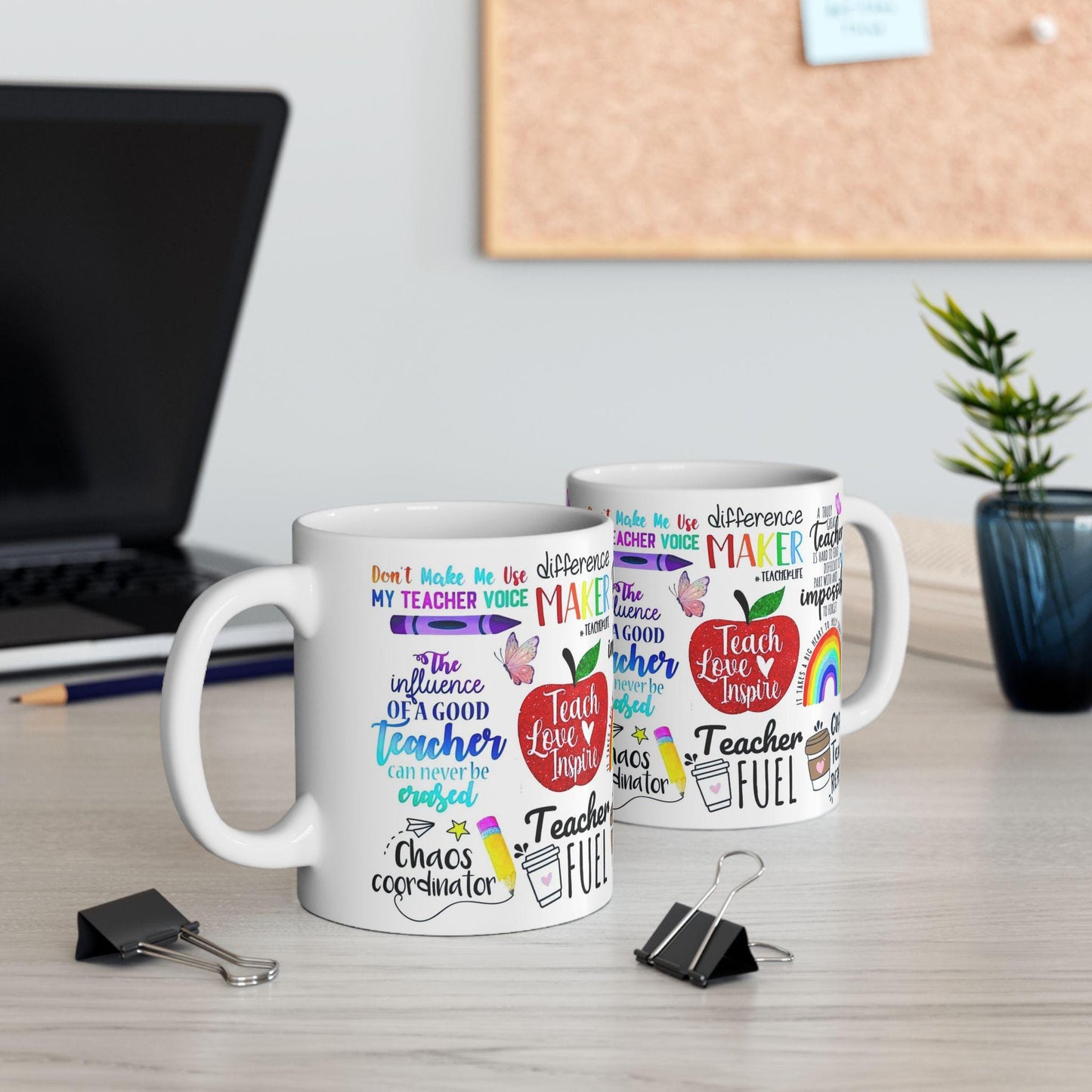 Ceramic Coffee Mug 11oz & 15oz  Chaos Coordinator Teacher Gift, Funny Educator Tea Cup, Unique Classroom Present - Toddcraft