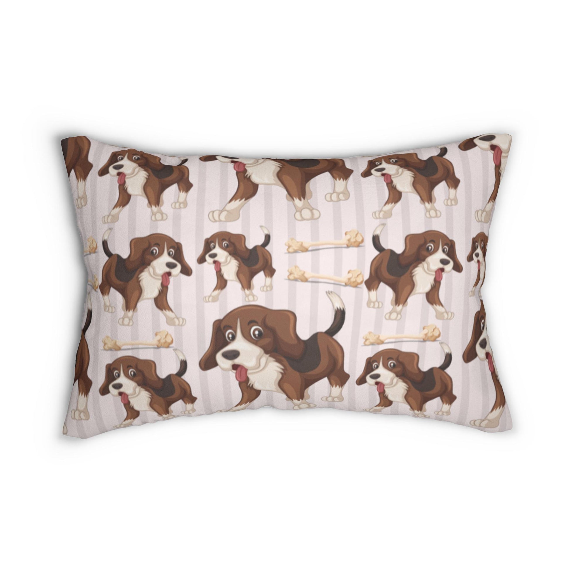 Cozy Dog Paw print Lumbar & Square Pillows with Matching Blanket - Pet Lover Home Decor Gift Set - Toddcraft