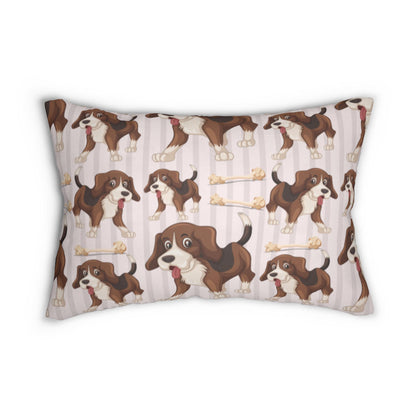 Cozy Dog Paw print Lumbar & Square Pillows with Matching Blanket - Pet Lover Home Decor Gift Set - Toddcraft