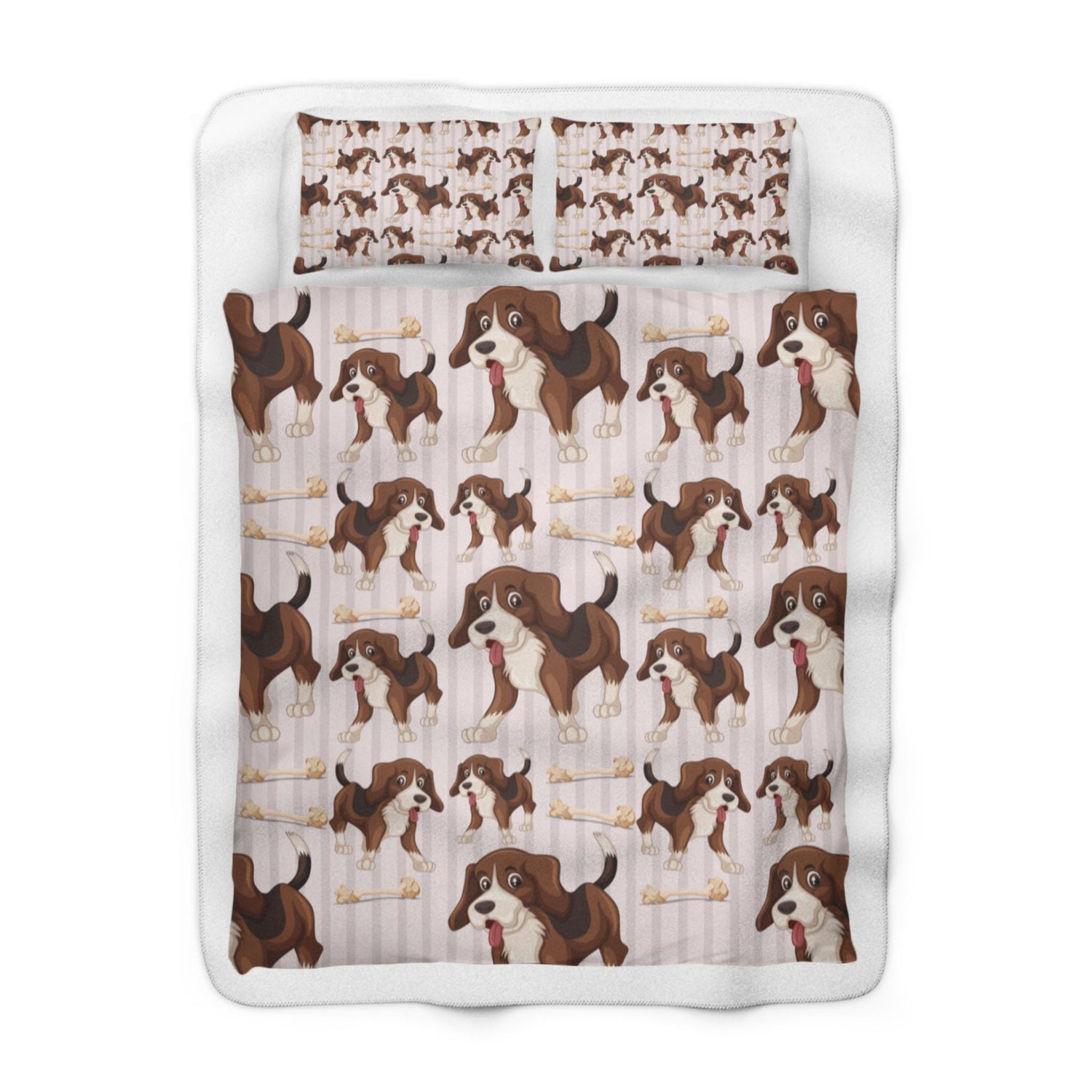 Custom Dog-Themed Sherpa Fleece Blanket: Plush Throw for Cozy Home Snuggling & Pet Lover Gifts - Toddcraft