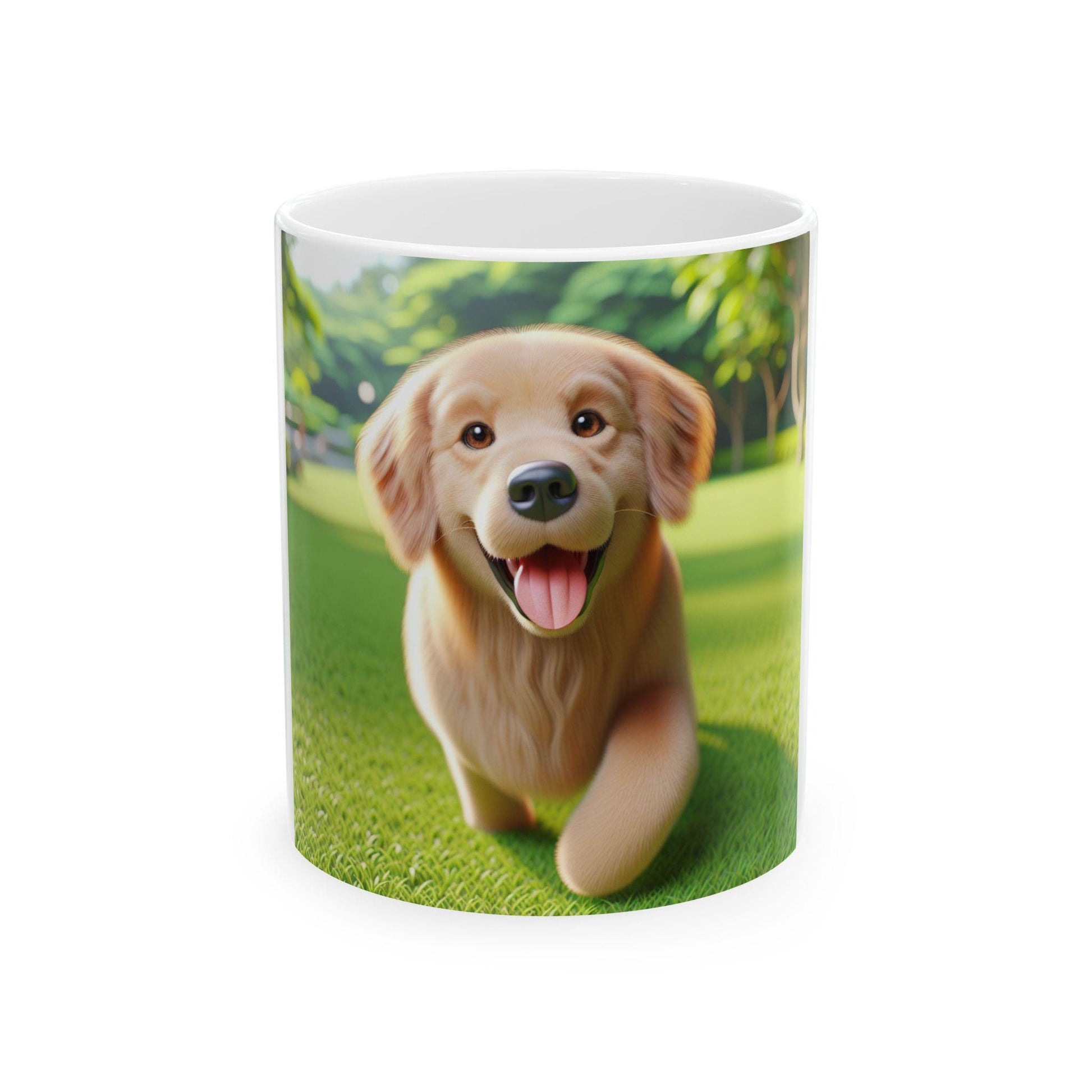 Dog Lover Mug 11 oz & 15 oz Ceramic Coffee Cup with Cute Dog Paw Print Gift for Pet Owners - Toddcraft