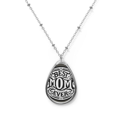 Elegant Oval Pendant Necklace: Minimalist Jewelry for Women, Everyday Wear & Special Occasions Gift from children mothers day - Toddcraft