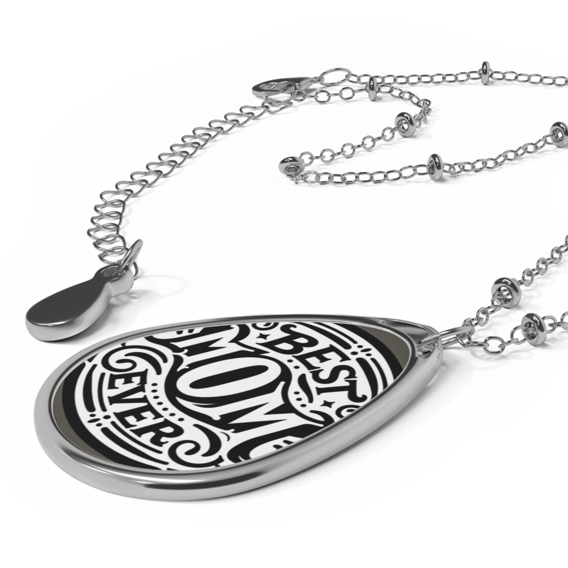 Elegant Oval Pendant Necklace: Minimalist Jewelry for Women, Everyday Wear & Special Occasions Gift from children mothers day - Toddcraft