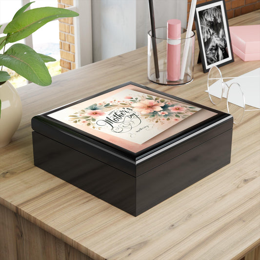 Elegant Wooden Jewelry Storage Organizer: Handcrafted Keepsake Chest for Necklaces, Rings & Accessories Mothers day gift from child - Toddcraft