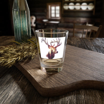 Elk Head Shot Glass 1.5oz with Huge Antlers - Hunters Whiskey Glass, Perfect After the Big Hunt Gift - Toddcraft