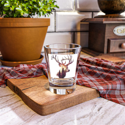 Elk Head Shot Glass 1.5oz with Huge Antlers - Hunters Whiskey Glass, Perfect After the Big Hunt Gift - Toddcraft