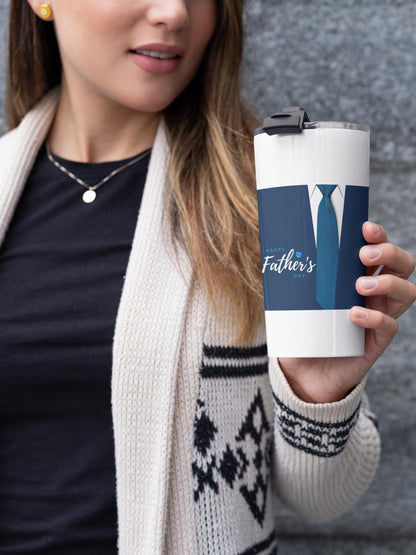 Happy Father's Day Tumbler - Perfect Gift for Dad, Step Dad, or Grandpa - Great Birthday Present for Couples Insulated Travel Tumbler, 40oz - Toddcraft
