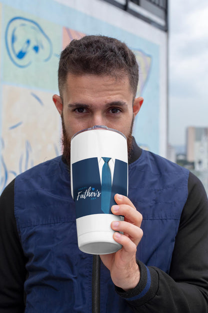 Happy Father's Day Tumbler - Perfect Gift for Dad, Step Dad, or Grandpa - Great Birthday Present for Couples Insulated Travel Tumbler, 40oz - Toddcraft