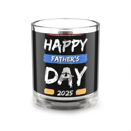 Happy Fathers Day Glass Mug 10oz  Coffee & Tea Gift for Dad from Siblings or Wife, Great Fathers Day Present - Toddcraft