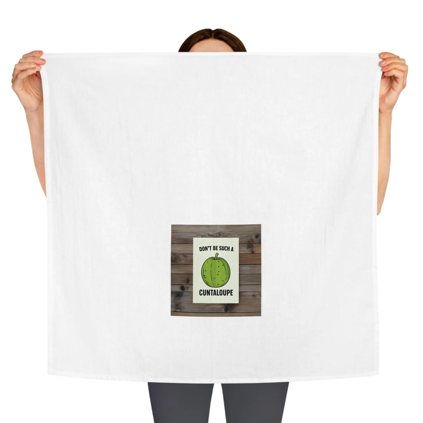 Inappropriate Tea Towel Waffle Kitchen Towels Absorbent Cuntaloupe Design Housewarming Gift Stocking Stuffer - Toddcraft