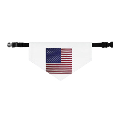 Patriotic Dog Bandana  American Flag Pet Scarf, 4th of July Dog Accessory, USA Dog Bandana, Red White and Blue Pet Gift - Toddcraft