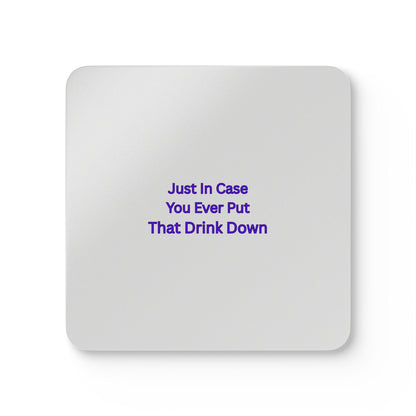 Quirky Corkwood Drink Coasters: Funny Protectors for Home Parties & Bar Decor - Toddcraft