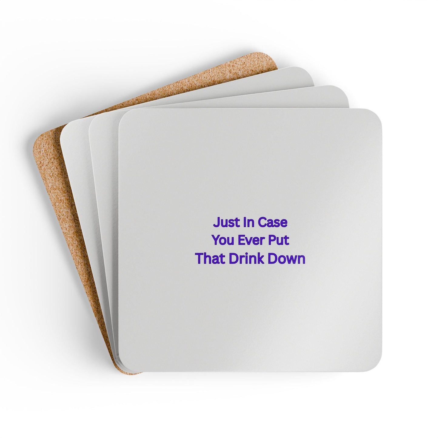 Quirky Corkwood Drink Coasters: Funny Protectors for Home Parties & Bar Decor - Toddcraft