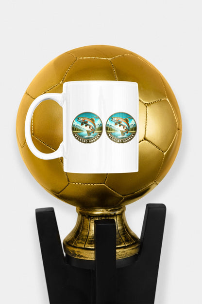 Rainbow Fish Enthusiast Jumbo Mug 20oz | Big Fishing Coffee Cup, Weekend Hooker Outdoor Trout Lover Gift - Toddcraft