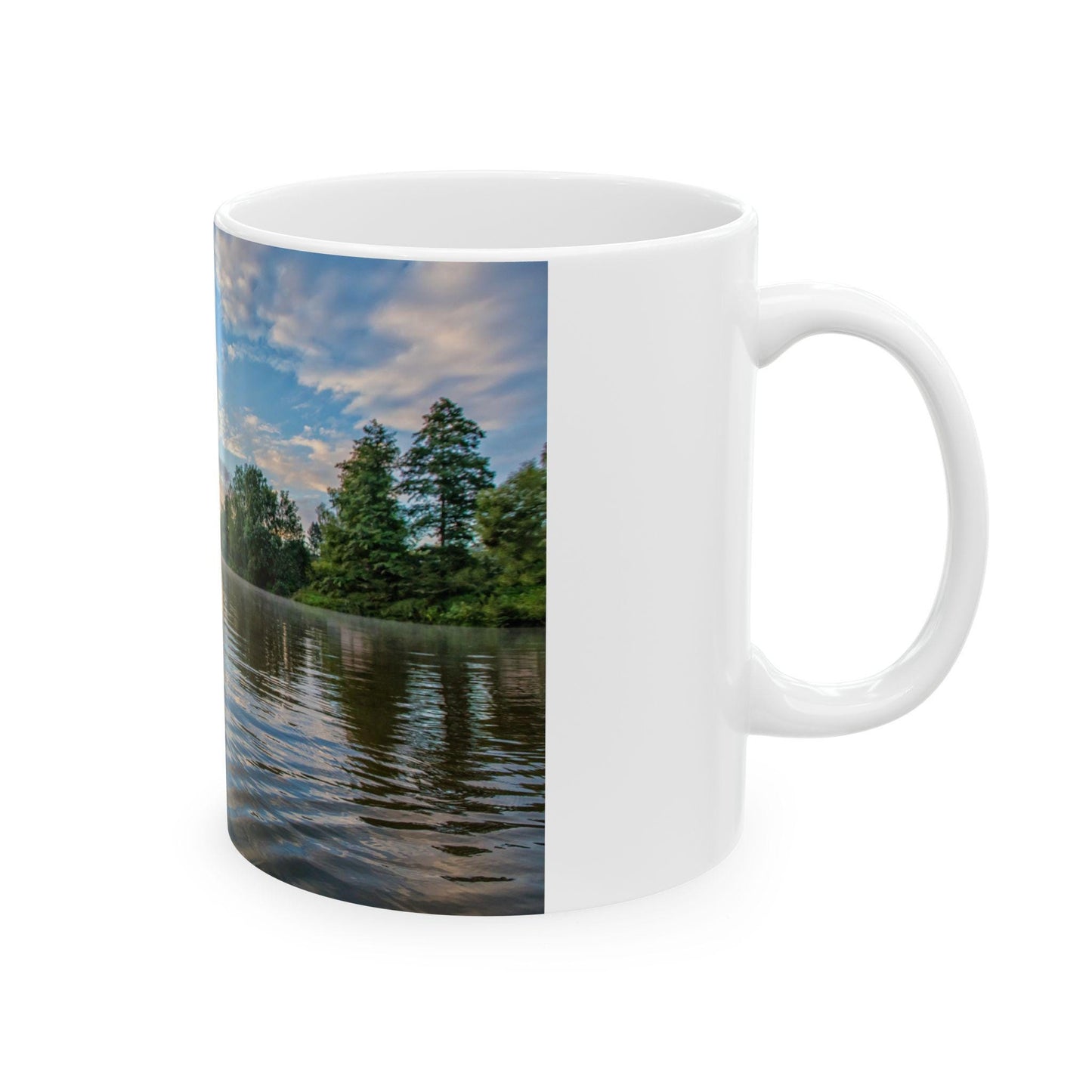 Rustic 'Man, I Love Fishing' Ceramic Coffee Mug - Lake & Wilderness Themed Gift for Outdoor Enthusiasts - Toddcraft