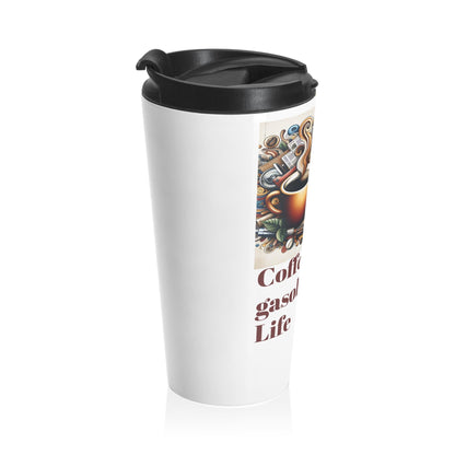 Stainless Steel Travel Mug Coffee Is The Gasoline of Life Cute Saying Gift for Coffee Lovers Fathers Day Mothers Day - Toddcraft