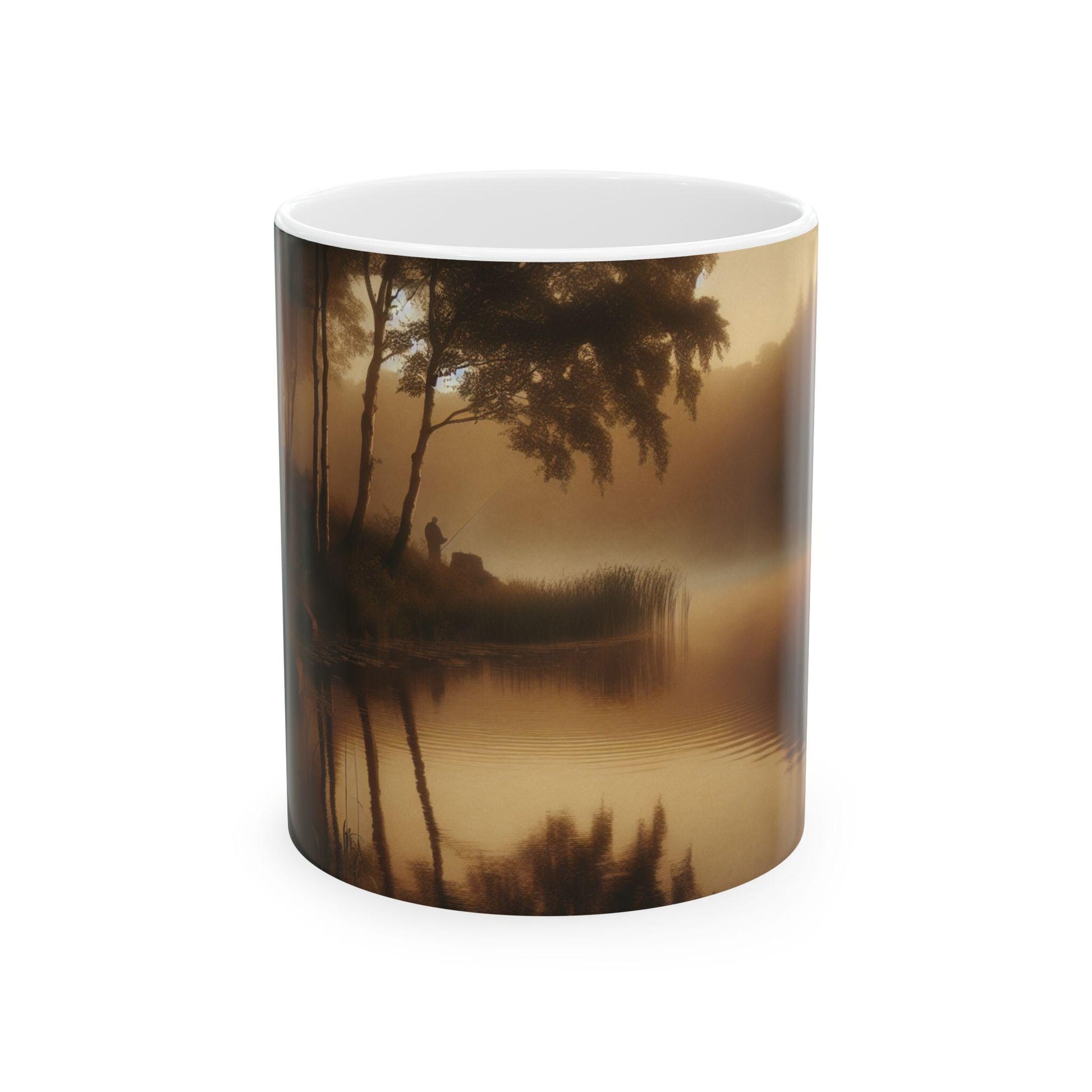 Tranquil Wilderness Ceramic Coffee Mug - Ideal Gift for Nature Lovers and Outdoor Adventurers - Toddcraft