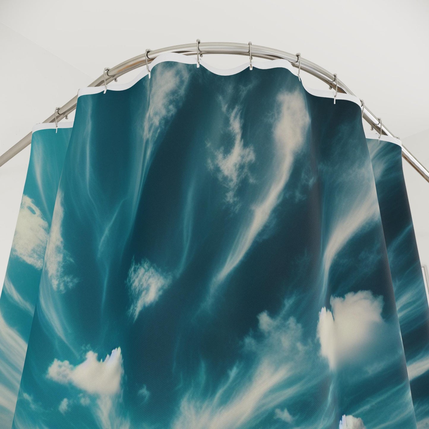 Tropical Ocean Shower Curtain: Coastal Bathroom Decor for Beach Vibes and Seaside Ambiance - Toddcraft