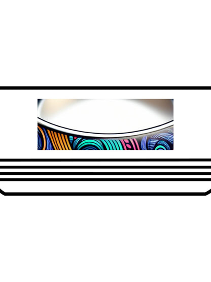 Unique Handmade Ceramic Pet Bowl with Paw Print Design  Durable Dog & Cat Food Dish, Cute Rustic Style, Perfect Gift for Pet Lovers - Toddcraft