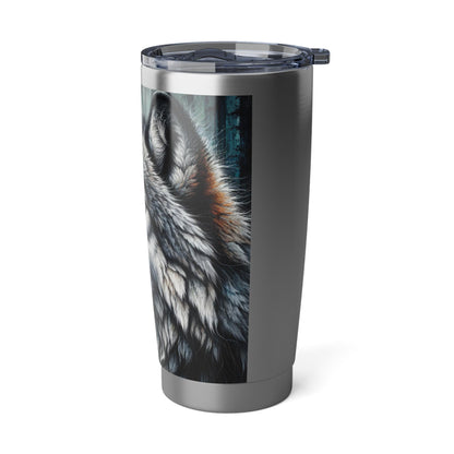 Vagabond Wolf 20oz Insulated Travel Tumbler - Adventure-Ready Stainless Steel Mug for Outdoor Enthusiasts - Toddcraft