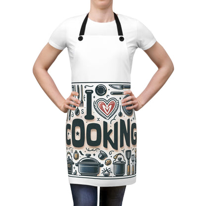 Versatile All-Over Print Apron: Stylish Kitchen Accessory for Cooking, Baking, and Crafting - Toddcraft