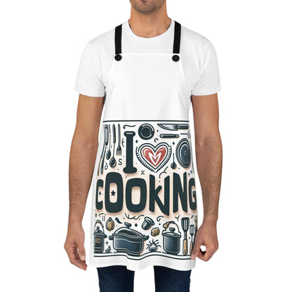 Versatile All-Over Print Apron: Stylish Kitchen Accessory for Cooking, Baking, and Crafting - Toddcraft