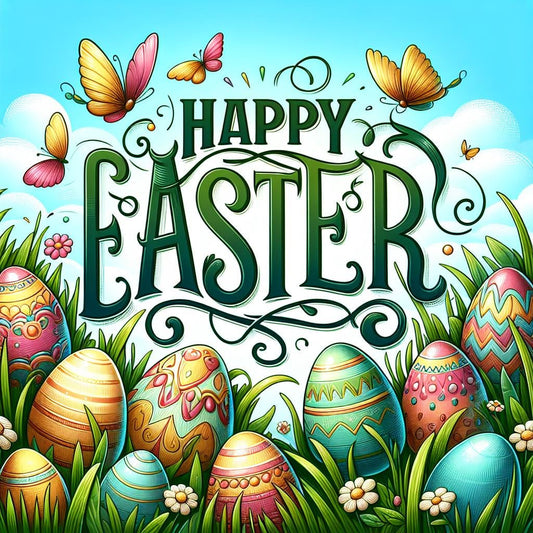 Vibrant Easter Satin Poster: Colorful Spring Decor for Home, Party & Celebration Decorations - Toddcraft