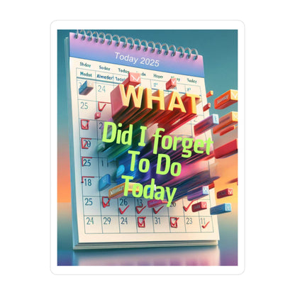 Vibrant Kiss-Cut Vinyl Calendar Decals: Office & Home Organization, Planner Gifts, Motivational Stickers - Toddcraft