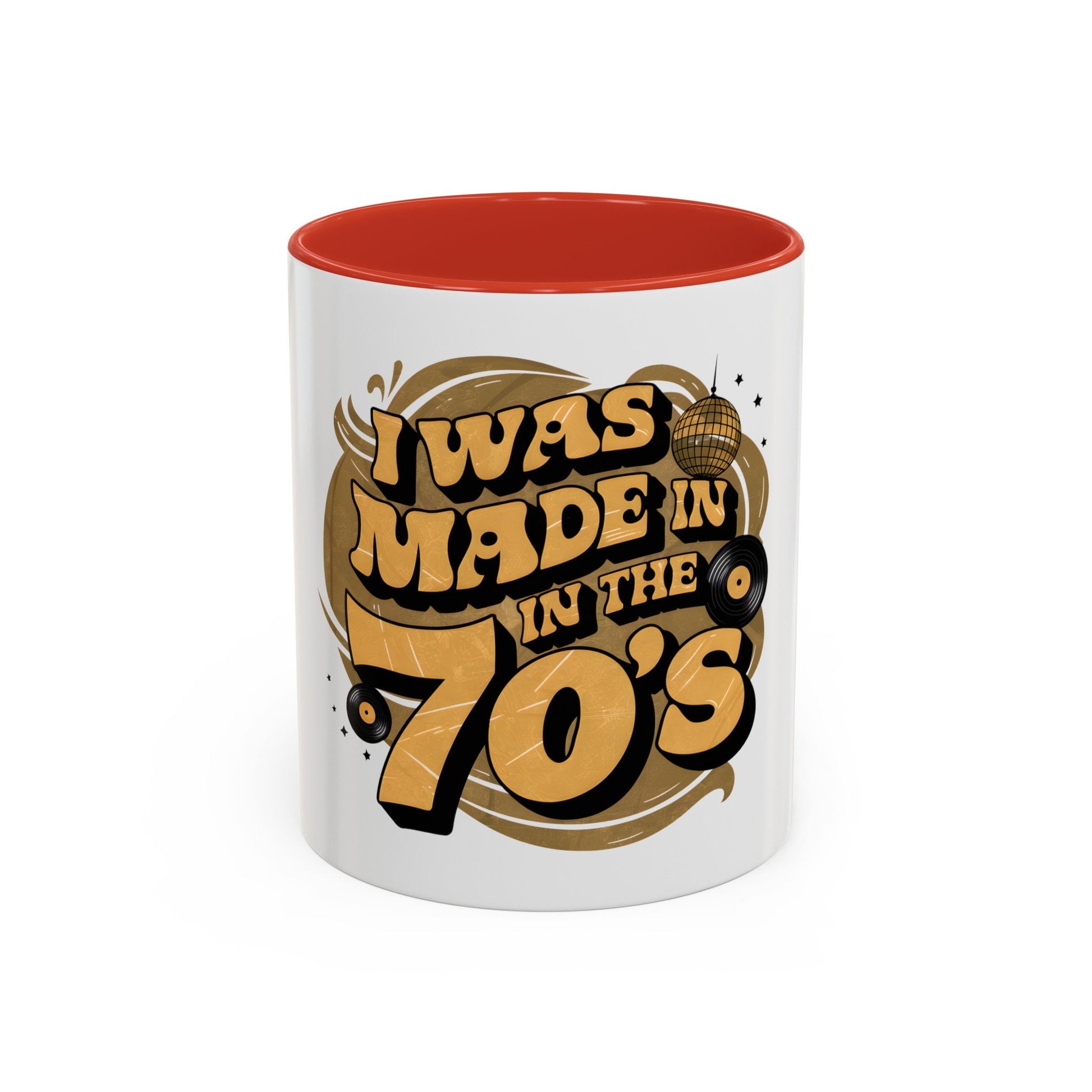 Vintage 70s Inspired Funny Birthday Coffee Mug - Retro Disco Gift for 50 Year Olds - Toddcraft