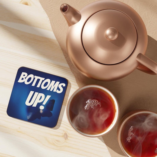 Vintage Button Design Hardboard Coaster: Retro Home Decor, Quirky Drink Accessory, Unique Bar Gift - Toddcraft