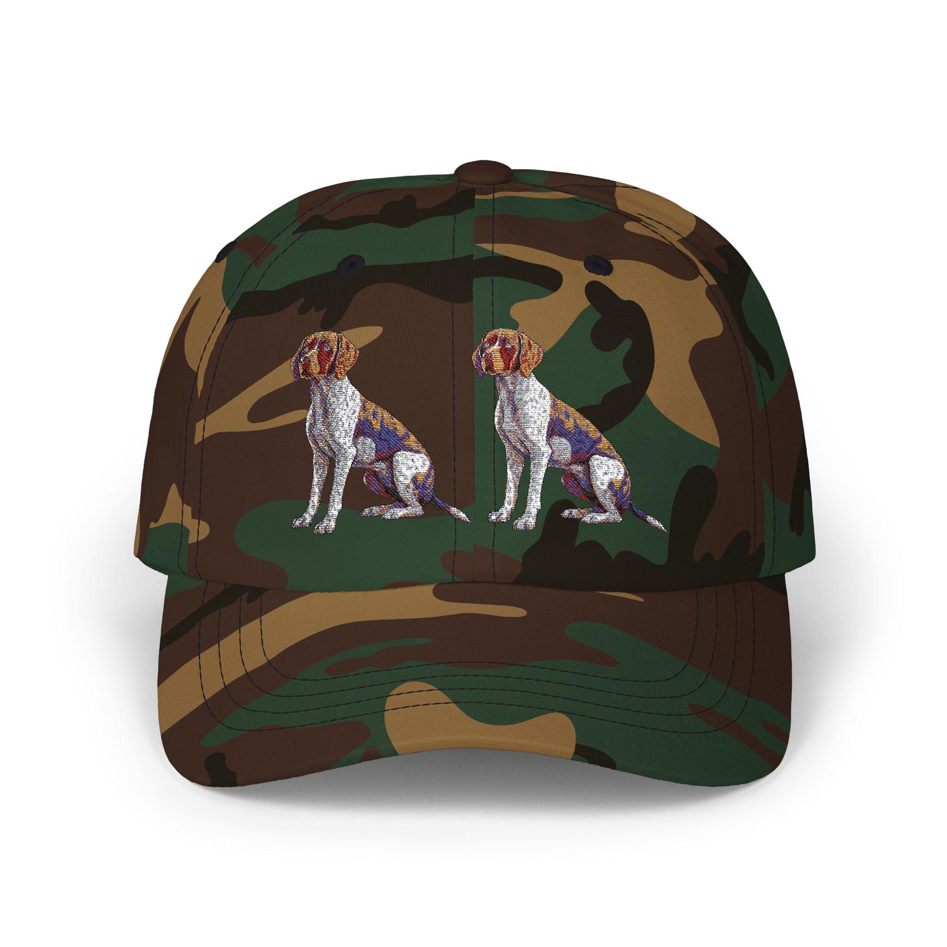 German Shorthaired Pointer Dad Cap - Nature & Pet Lover Gift, Bird Hunter Hat with Double Dog Graphic, Classic Outdoor Hunting Dad Hat - Toddcraft