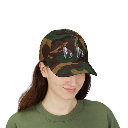 German Shorthaired Pointer Dad Cap - Nature & Pet Lover Gift, Bird Hunter Hat with Double Dog Graphic, Classic Outdoor Hunting Dad Hat - Toddcraft