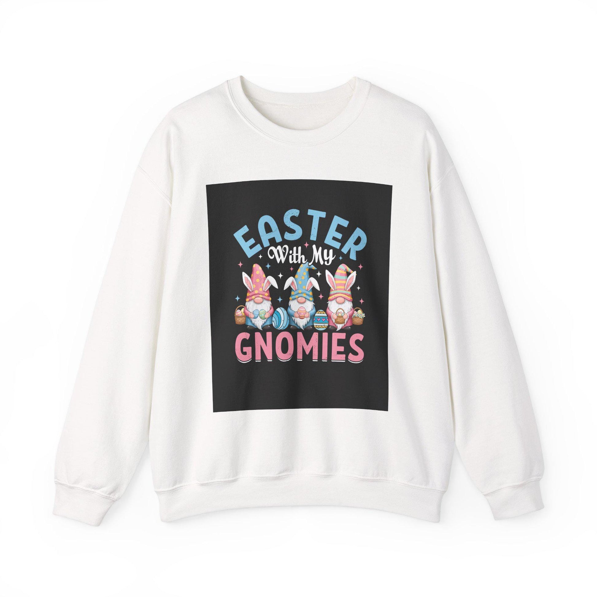 Easter Gnomies Crewneck Sweatshirt: Festive Spring Fashion for Holiday Celebrations - Toddcraft