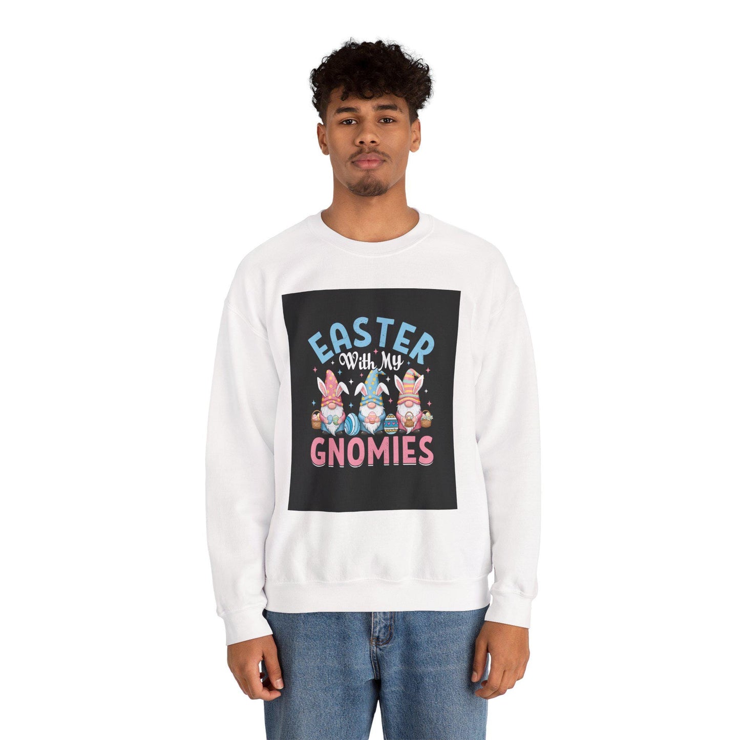 Easter Gnomies Crewneck Sweatshirt: Festive Spring Fashion for Holiday Celebrations - Toddcraft