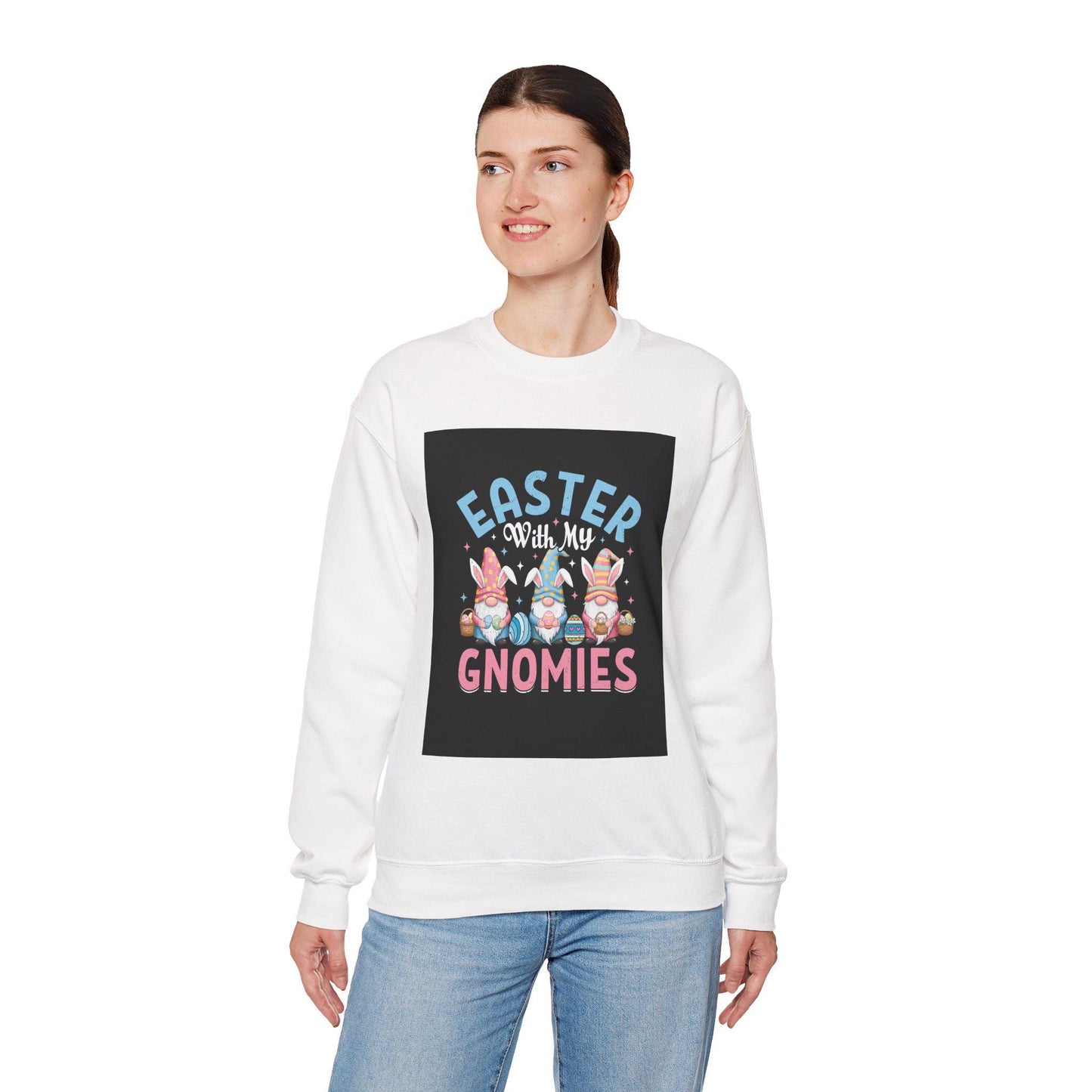 Easter Gnomies Crewneck Sweatshirt: Festive Spring Fashion for Holiday Celebrations - Toddcraft