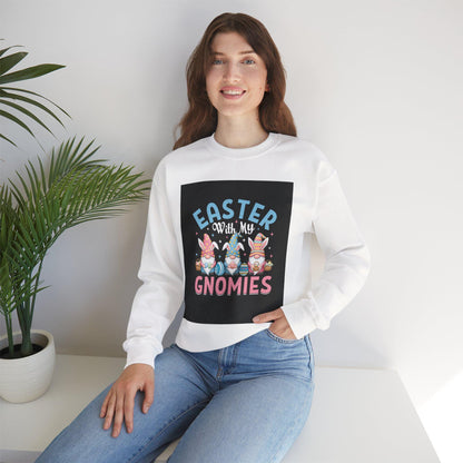 Easter Gnomies Crewneck Sweatshirt: Festive Spring Fashion for Holiday Celebrations - Toddcraft