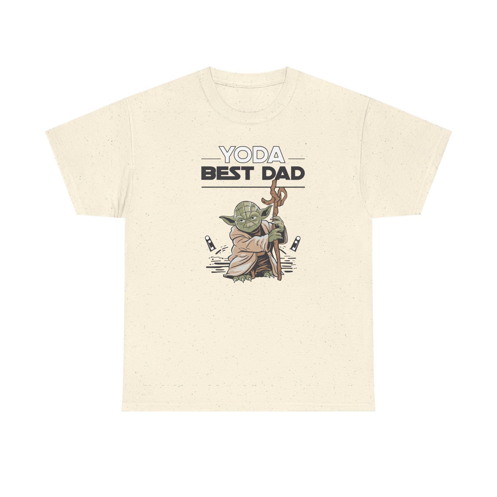 Yoda Best Dad T-Shirt - Unisex Heavy Cotton Tee for Fathers Day, Birthday & Christmas Gifts for Dads - Toddcraft