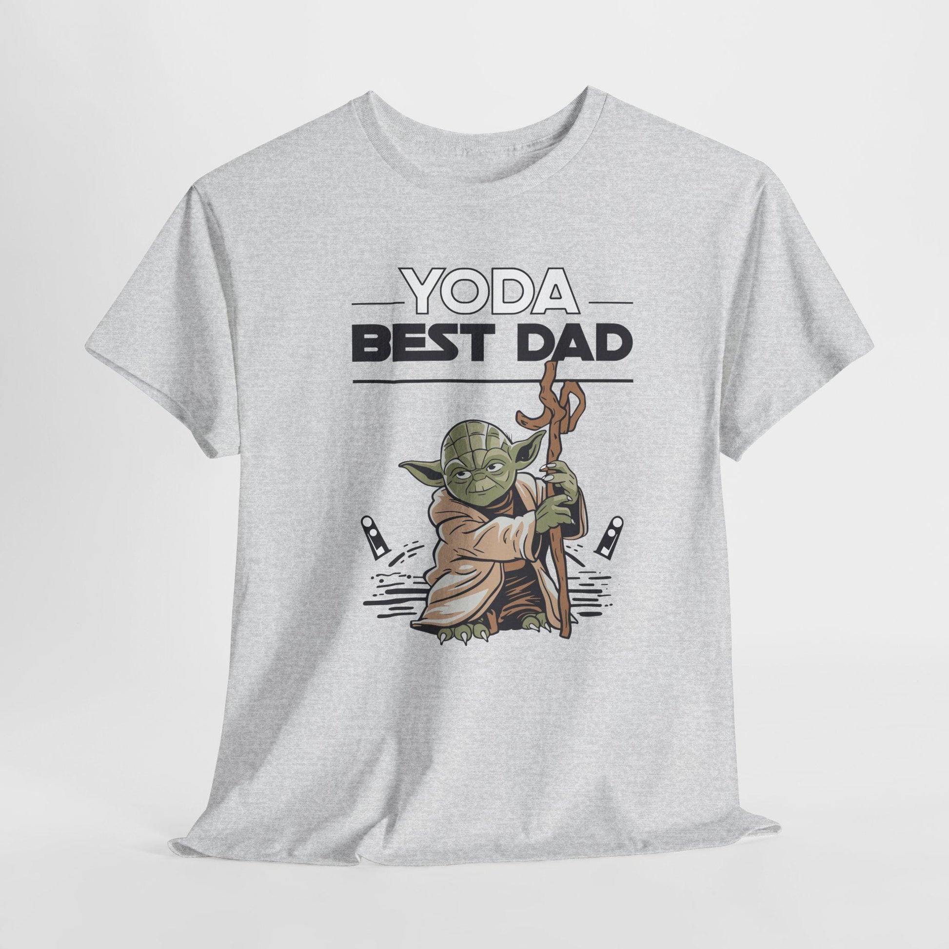 Yoda Best Dad T-Shirt - Unisex Heavy Cotton Tee for Fathers Day, Birthday & Christmas Gifts for Dads - Toddcraft