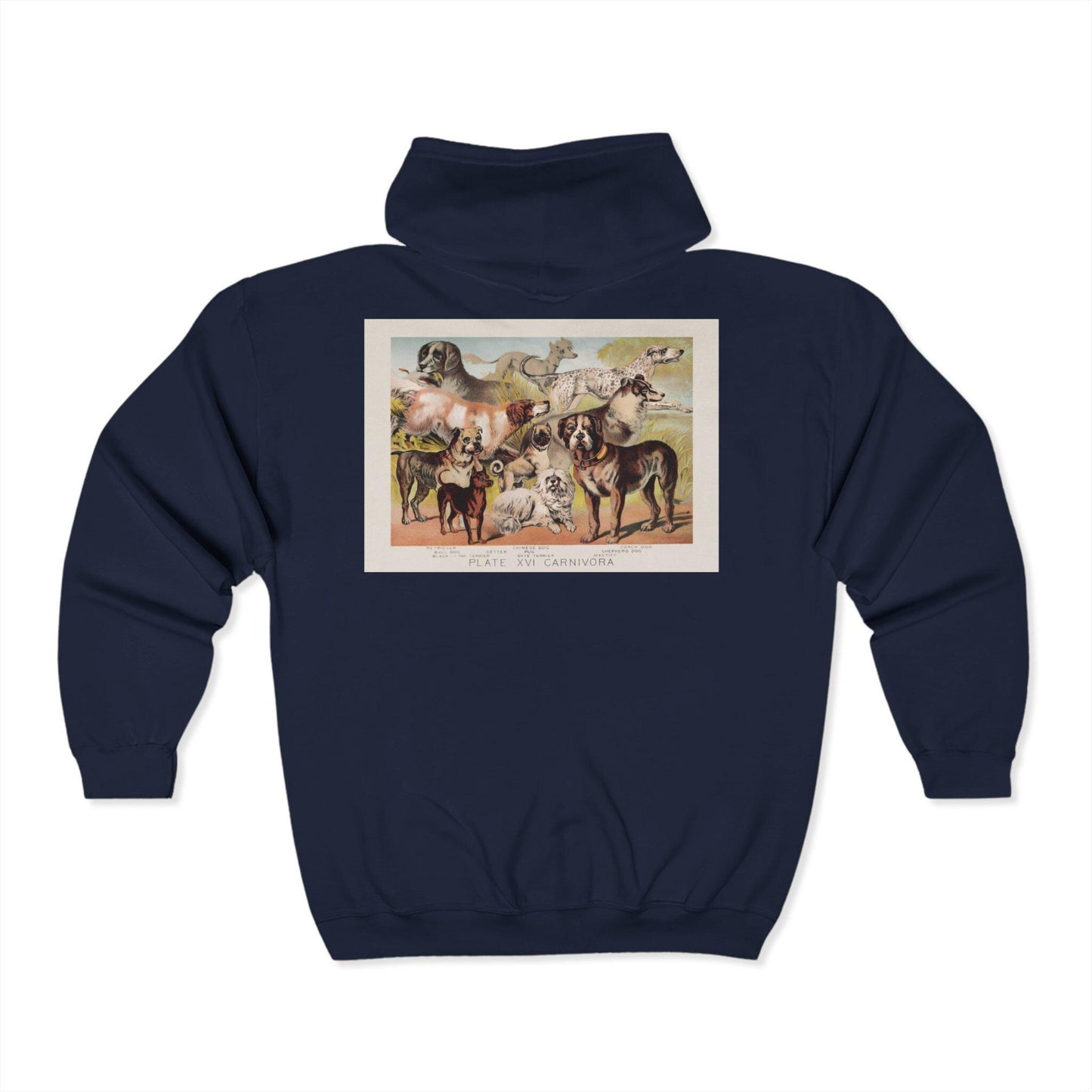 Artistic Animal Print Hoodie, Cozy Unisex Zip Sweatshirt, Perfect Gift for Art Lovers, Casual Wear, Unique Fashion Statement - Toddcraft