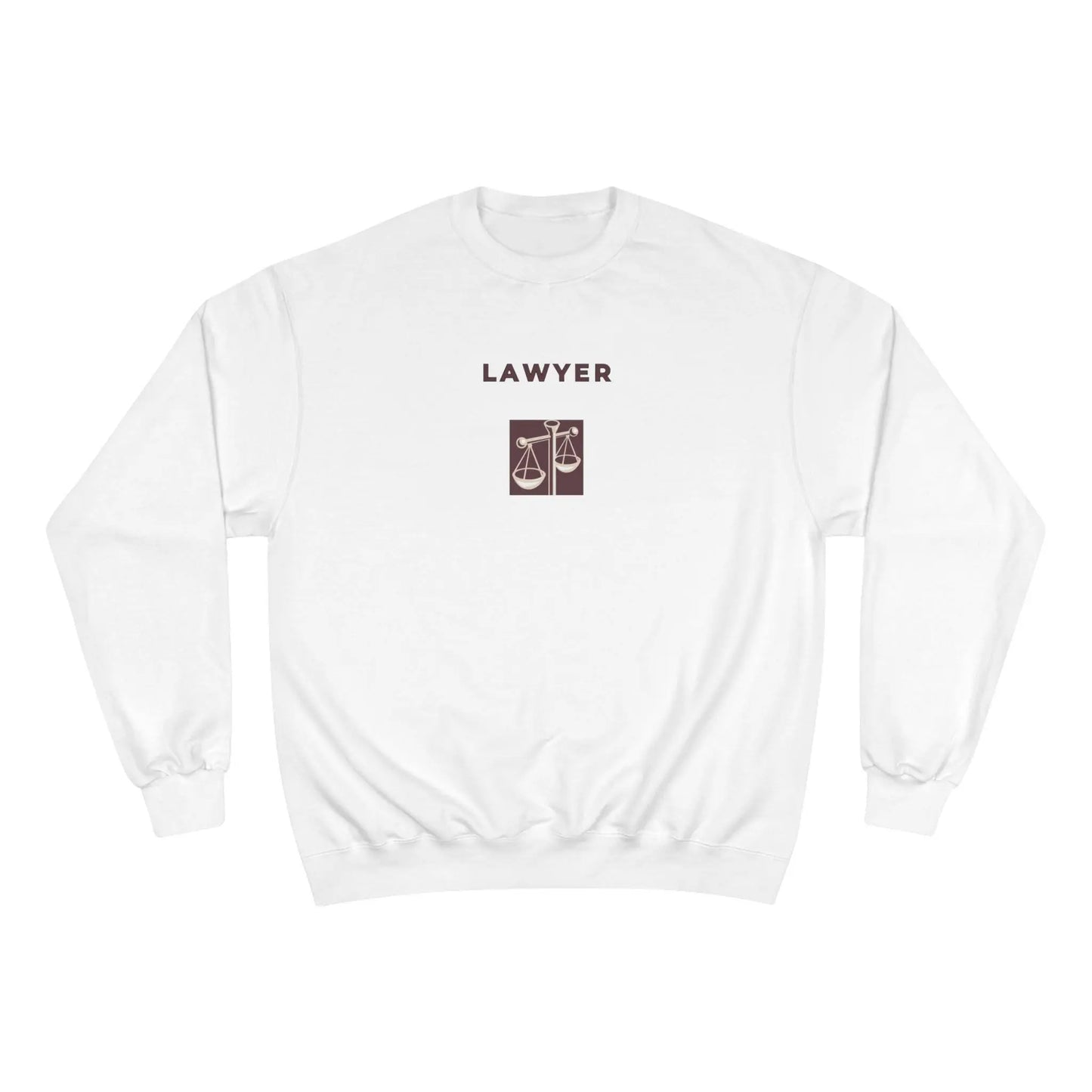 Lawyer Sweatshirt Champion  Justice Scale Crewneck for Attorneys, Law Students, Legal Gifts & Lawyer Apparel - Toddcraft