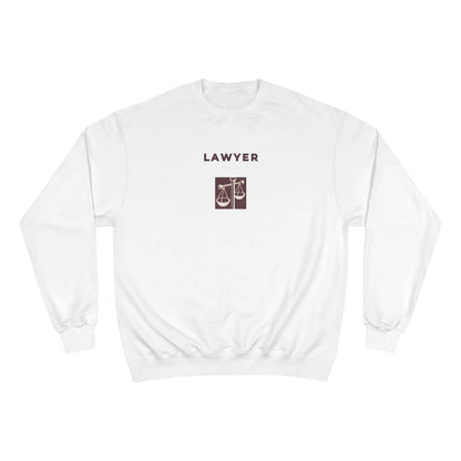 Lawyer Sweatshirt Champion  Justice Scale Crewneck for Attorneys, Law Students, Legal Gifts & Lawyer Apparel - Toddcraft