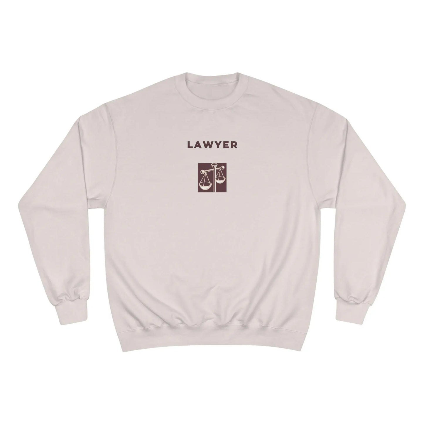 Lawyer Sweatshirt Champion  Justice Scale Crewneck for Attorneys, Law Students, Legal Gifts & Lawyer Apparel - Toddcraft